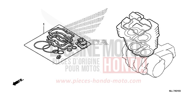 DICHTUNG SATZ A von Integra 750 MAT BULLET SILVER (NH389) von 2014